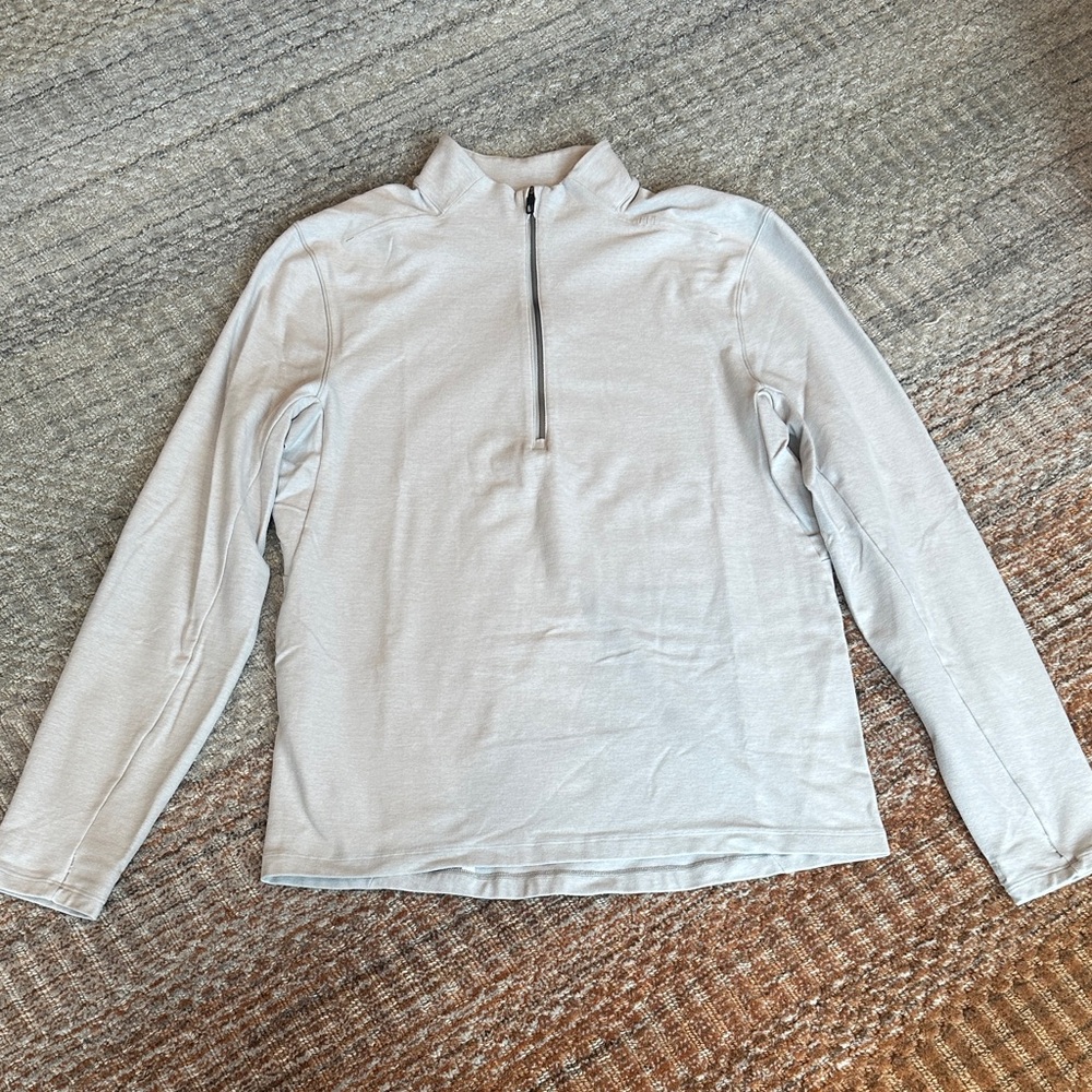 lululemon athletica Light Gray V-Neck Sweater